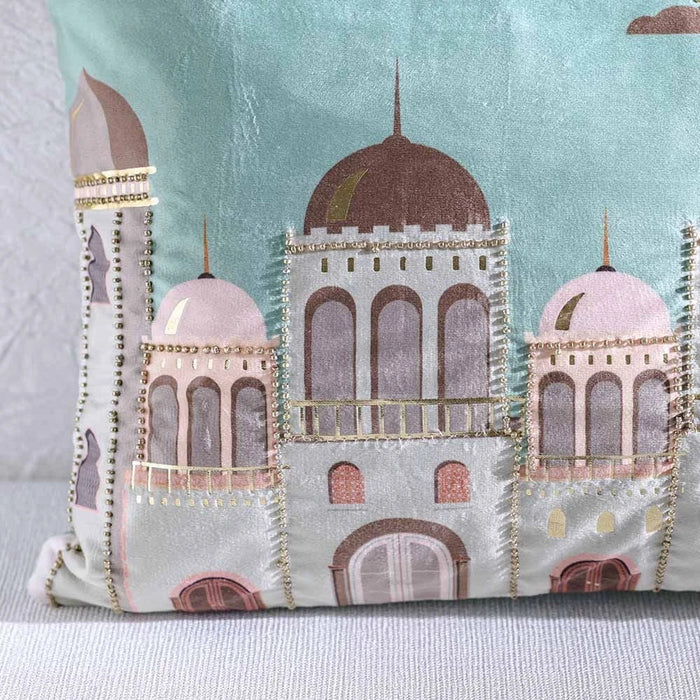 Gleam Velvet Cushion Cover - Turquoise - 30x50 cm