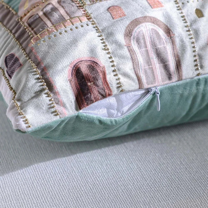 Gleam Velvet Cushion Cover - Turquoise - 30x50 cm