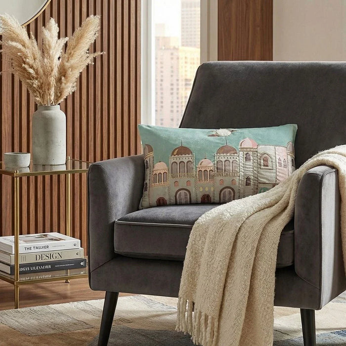 Gleam Velvet Cushion Cover - Turquoise - 30x50 cm