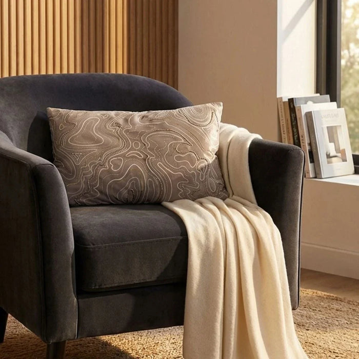Gleam Velvet Cushion Cover - Dark Grey - 30X50 cm
