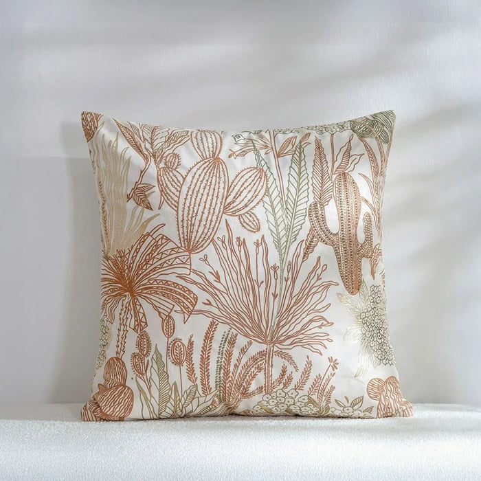 Gleam Floral Velvet Cushion Cover - Multicolor - 45x45 cm