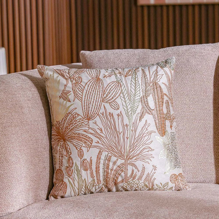 Gleam Floral Velvet Cushion Cover - Multicolor - 45x45 cm