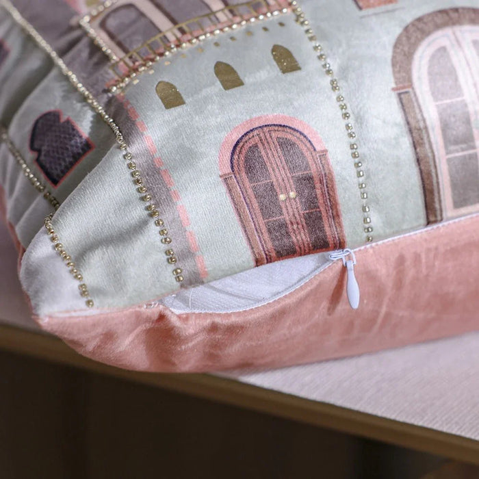 Gleam Velvet Cushion Cover - Rose Dawn - 45x45 cm