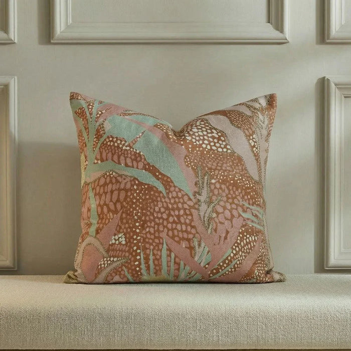 Gleam Floral Velvet Cushion Cover - Multicolor - 45X45 cm