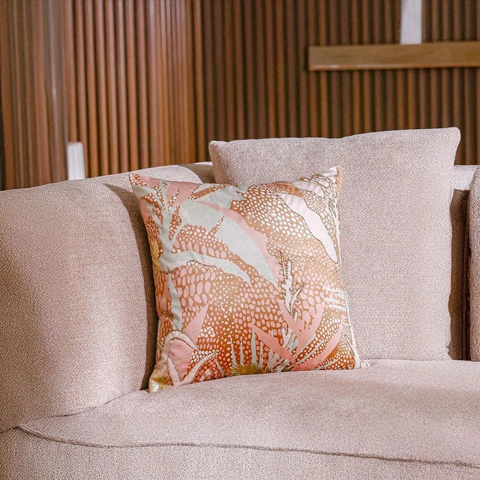 Gleam Floral Velvet Cushion Cover - Multicolor - 45X45 cm