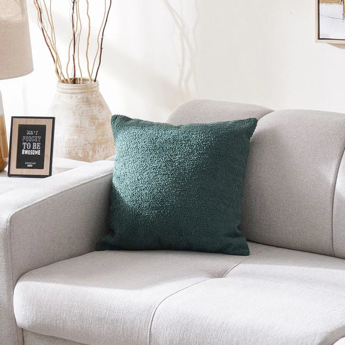 Gleam Dyed Boucle Cushion Cover - Green - 45x45 cm