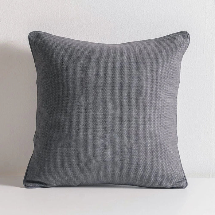 Gleam Dyed Matti Weave Cushion Cover - Grey - 45x45 cm