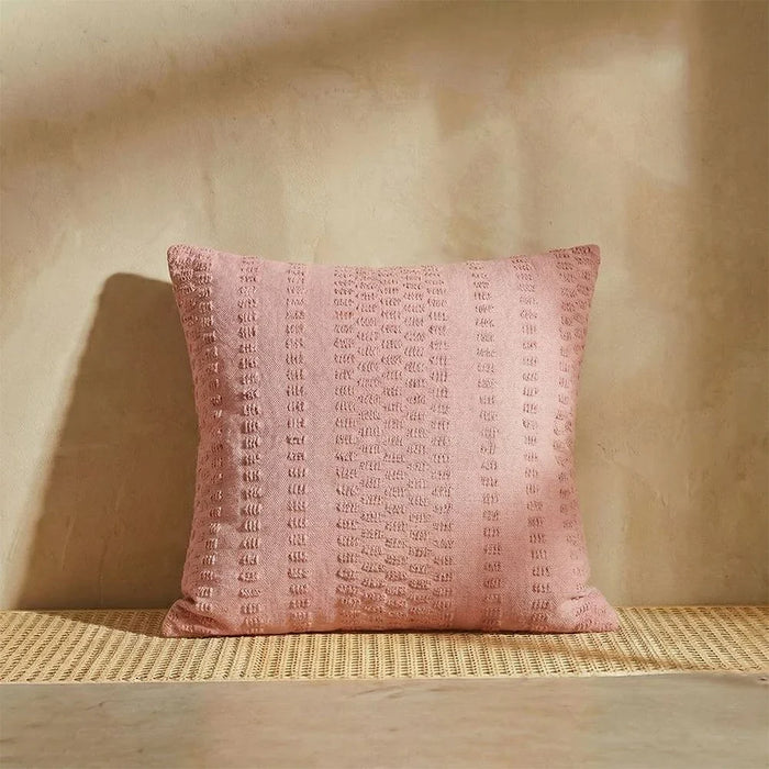 Gleam Dyed Open Weave Cushion Cover - Rose - 45x45 cm