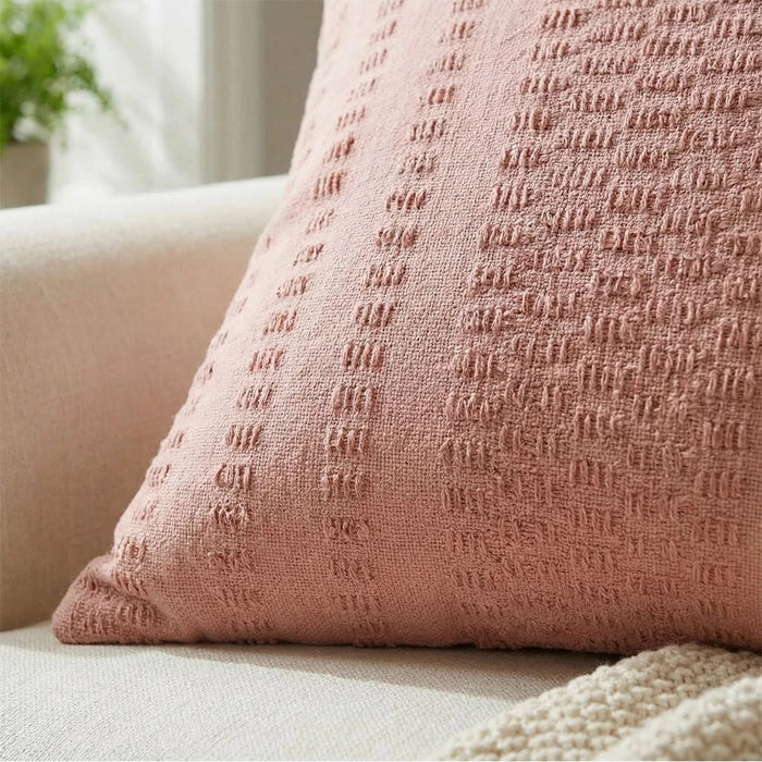 Gleam Dyed Open Weave Cushion Cover - Rose - 45x45 cm
