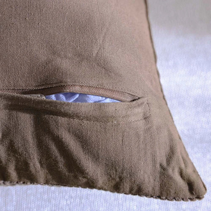 Gleam Dyed Velvet Cushion Cover - Grey - 45x45 cm