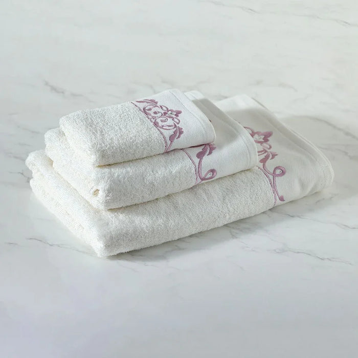 Ss25-Eleganza Naomi 3Pcs Towel Set 30X5Cm,50X90Cm,70X140Cm Cream