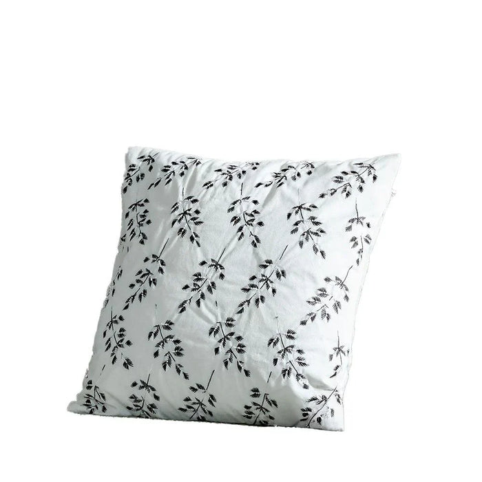 Gleam Embroidered Cushion Cover - White - 45x45 cm