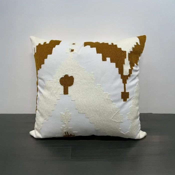 Gleam Embroidered Cushion Cover -  White - 45X45 cm