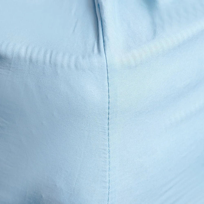 SS25-Arctic Cool 3Pcs King Fitted Sheet Set Blue 180X200+30 Cm
