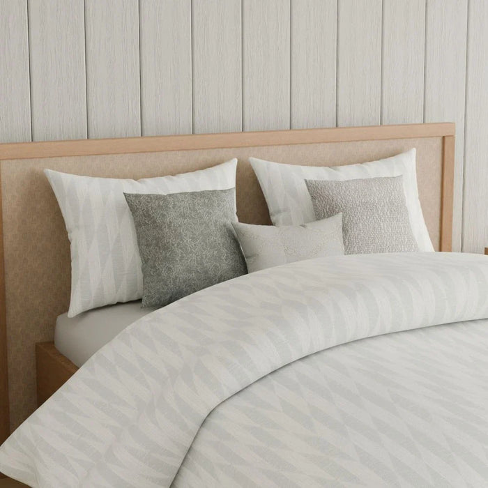 Aw25 Oxford Reverie Mk6075 Jacquard King Comforter S/7 -240X260-White 7Pcs