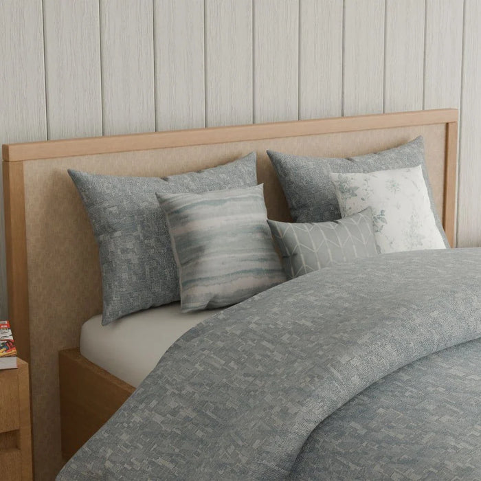Aw25 Oxford Reverie Dj9884 Jacquard Super King Comforter S/7-260X260-Pearl Blue 7Pcs