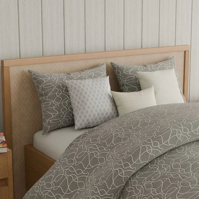 Aw25 Oxford Reverie Dj10557 Jacquard Super King Comforter S/7-260X260-Grey 7Pcs