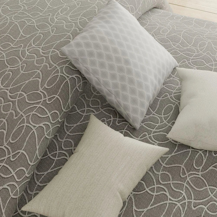 Aw25 Oxford Reverie Dj10557 Jacquard Super King Comforter S/7-260X260-Grey 7Pcs