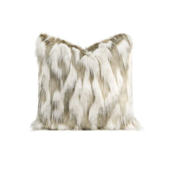 Fur Cushion - White - 45x45 cm