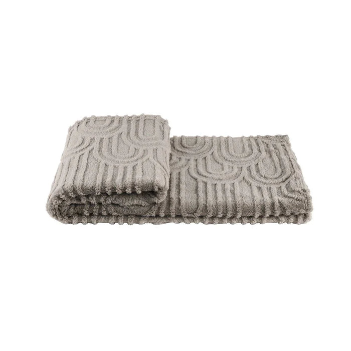 Jacquard Throw - Khaki - 150x200 cm