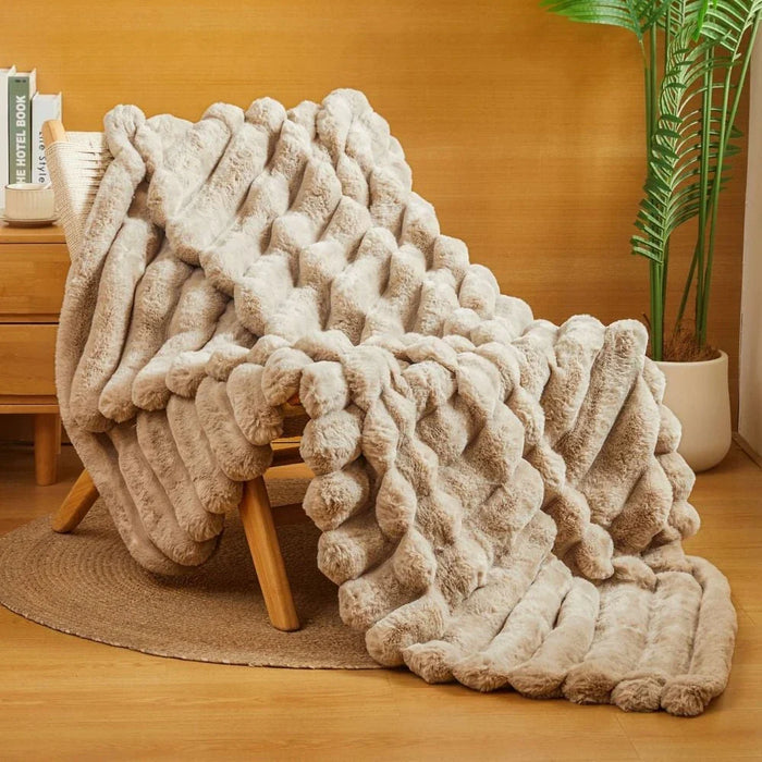 Aw25 Wl5513-Br-K Jacquard Throw Khaki 200x230Cm