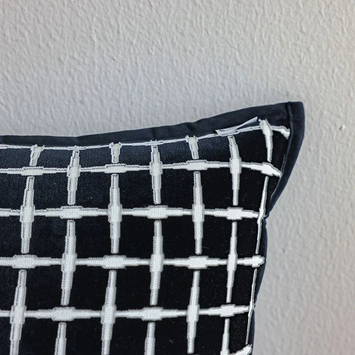 Jacquard Cushion - Blue - 45x45 cm