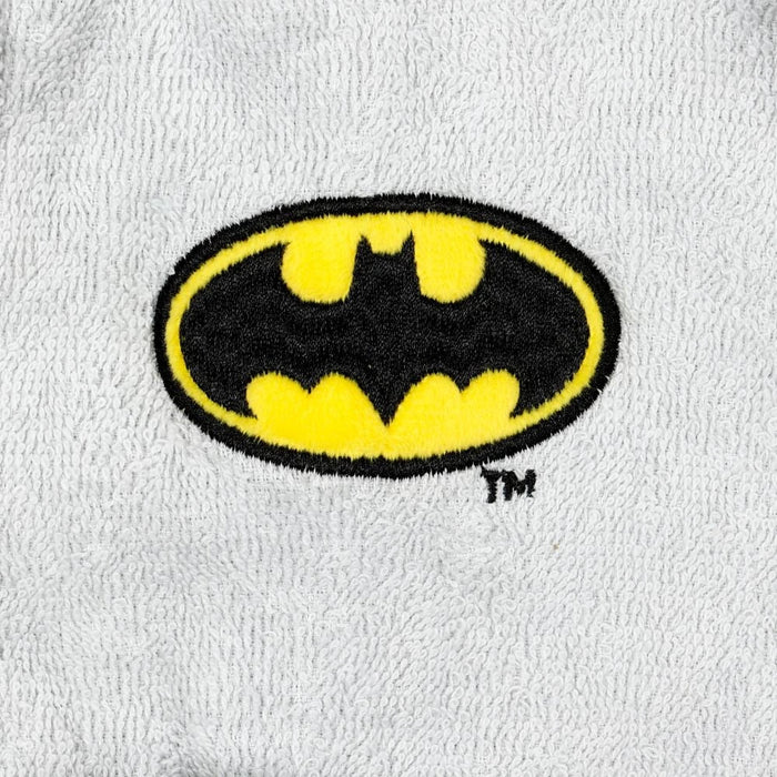 Batman Cotton Bathrobe With Hood-Grey