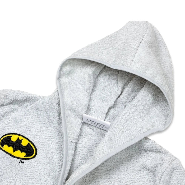 Batman Cotton Bathrobe With Hood-Grey