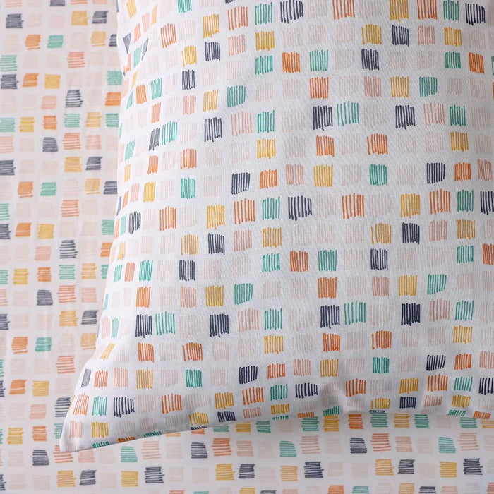Dreamz Poppy Cotton Digital Printed Fitted Sheet With 1 Pillow Case-90x200+25 cm