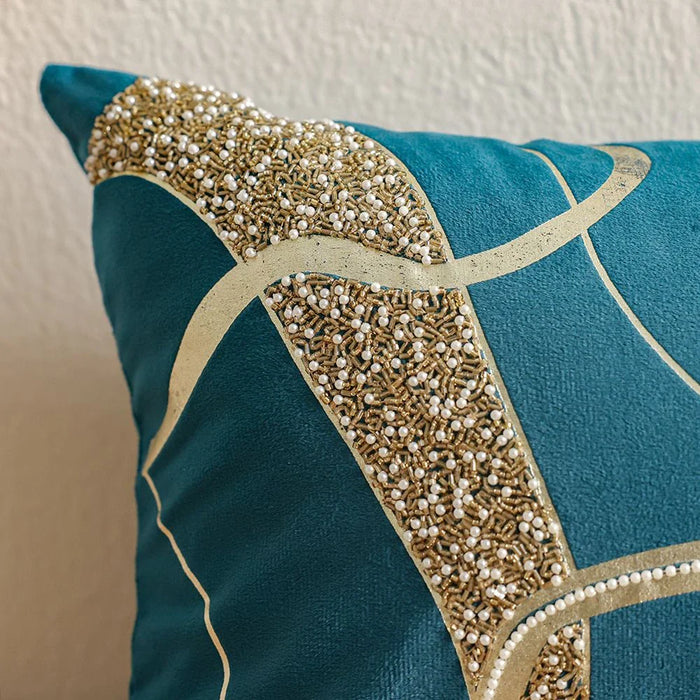 Majestic Velvet Knitted Cushion Cover - 30x50 cm
