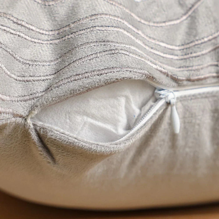 Maison Embellished Cushion Cover - Grey - 45x45 cm