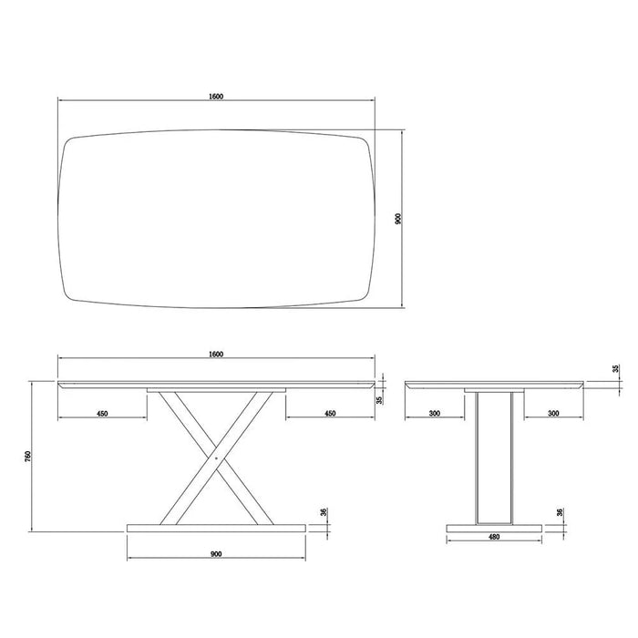 Weller 6-Seater Dining Set - Oak/Black - With 2-Year Warranty
