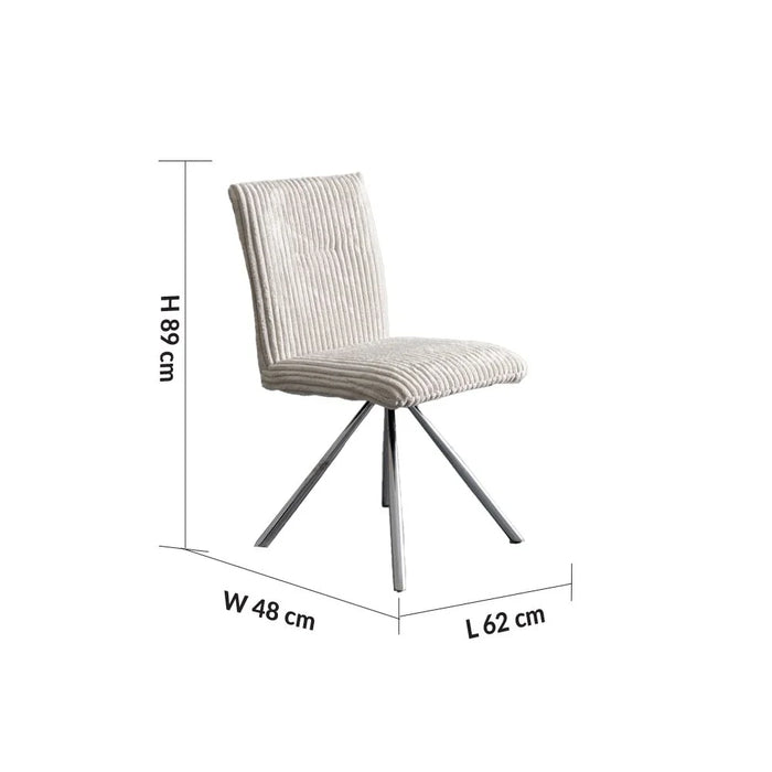 Derin 1+8-Seater Dining Set with Swivel Chair-Grey/Beige-With 2-Year Warranty