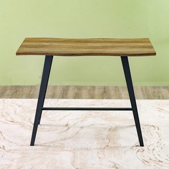 Gideon 4 Seater Counter Height Dining Table-Natural Oak/Brown