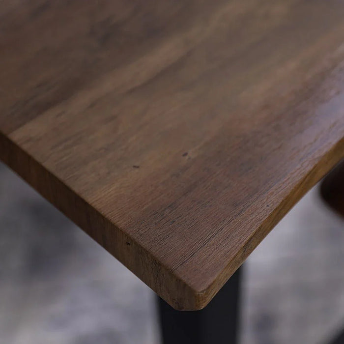 Gideon 6 Seater Dining Table-Natural Oak/Brown