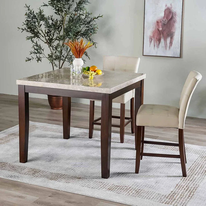 Brody 4 Seater Counter Height Dining Table-Beige