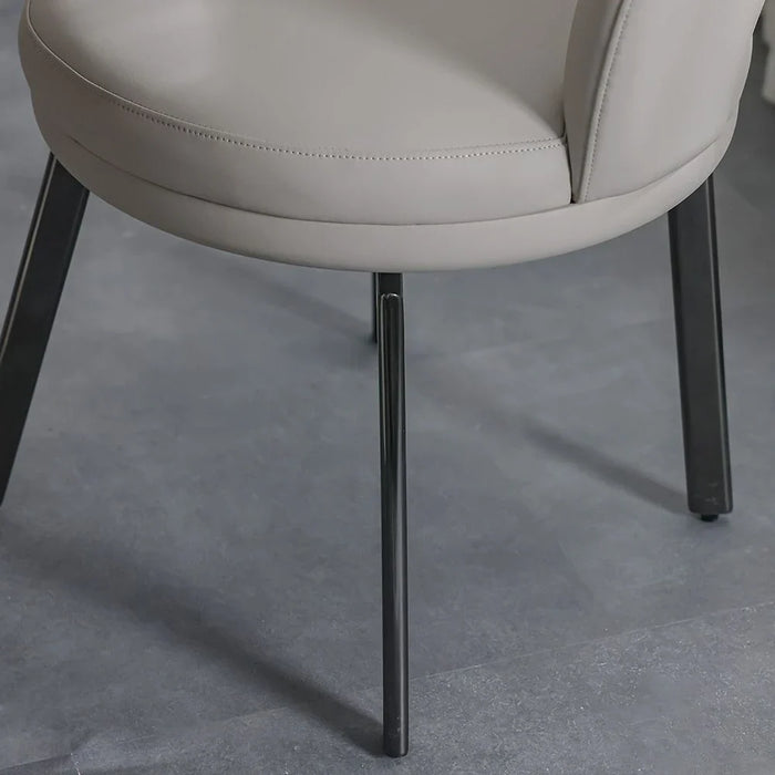 Hesdin 1+10-Seater High Gloss Dining Set - Light Grey/Beige - With 2-Year Warranty