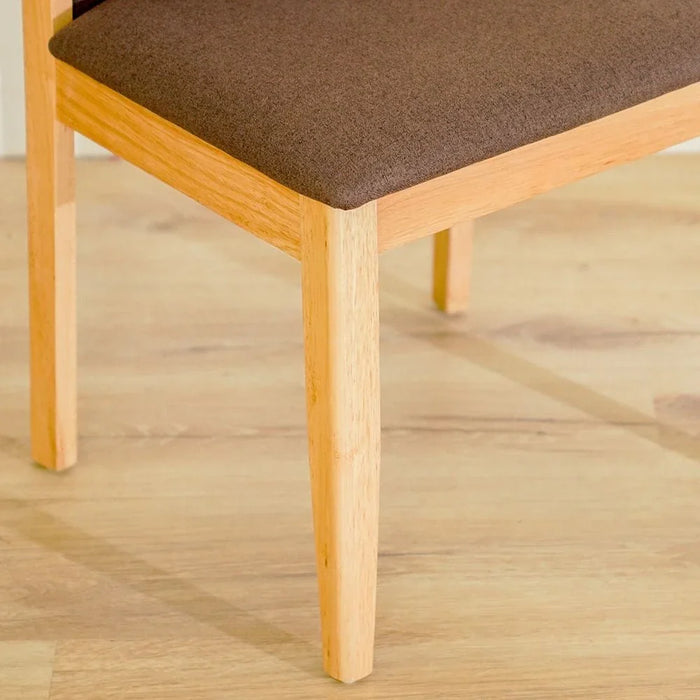 Carvela 1+2-Seater Tea Table Set - Natural/Dark Brown - With 2-Year Warranty