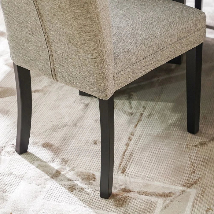 Pletora 1 + 8-Seater Dining Set-Cement Grey/Dark Oak-With 2-Year Warranty