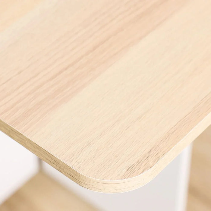 Algeria 1+4 Folding Table Dining Set - White/Oak - With 2-Year Warranty