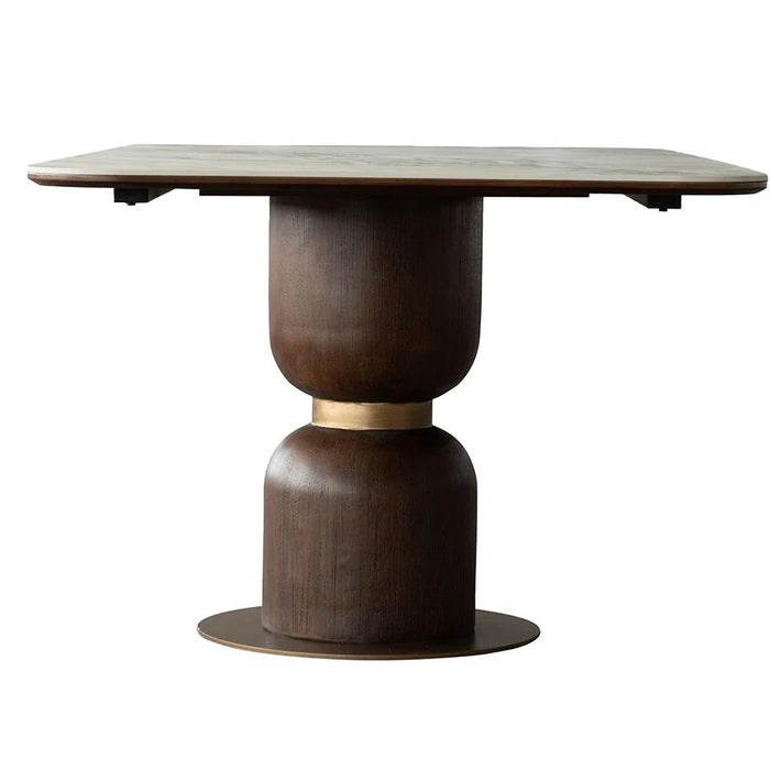 Alhamra 8-Seater Stone Dining Table - White/Green/Gold - With 3-Year Warranty