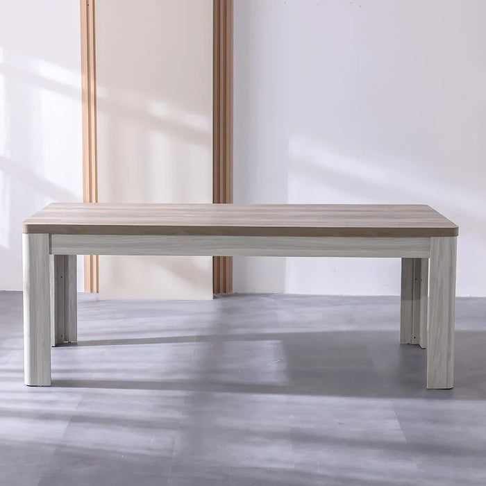 Olivos 8-Seater Dining Table - Ash/Grey Oak - With 2-Year Warranty