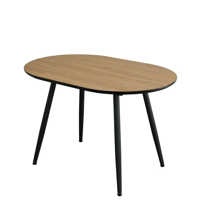 Santiago 4-Seater Dining Table - Brown/Black - With 2-Year Warranty