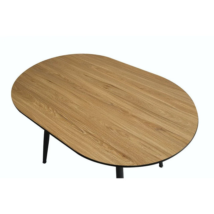 Santiago 4-Seater Dining Table - Brown/Black - With 2-Year Warranty