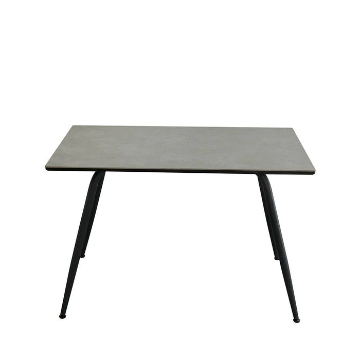 Rowlin 4-Seater Sintered Stone Dining Table - Grey/Black - With 2-Year Warranty