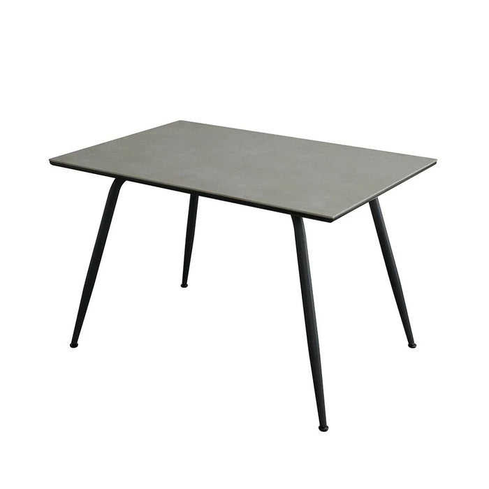 Rowlin 4-Seater Sintered Stone Dining Table - Grey/Black - With 2-Year Warranty