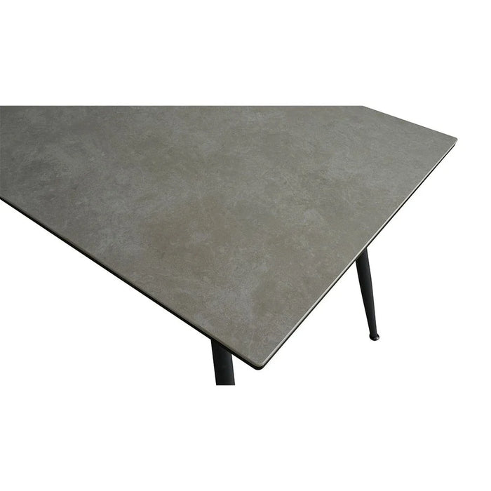 Rowlin 4-Seater Sintered Stone Dining Table - Grey/Black - With 2-Year Warranty