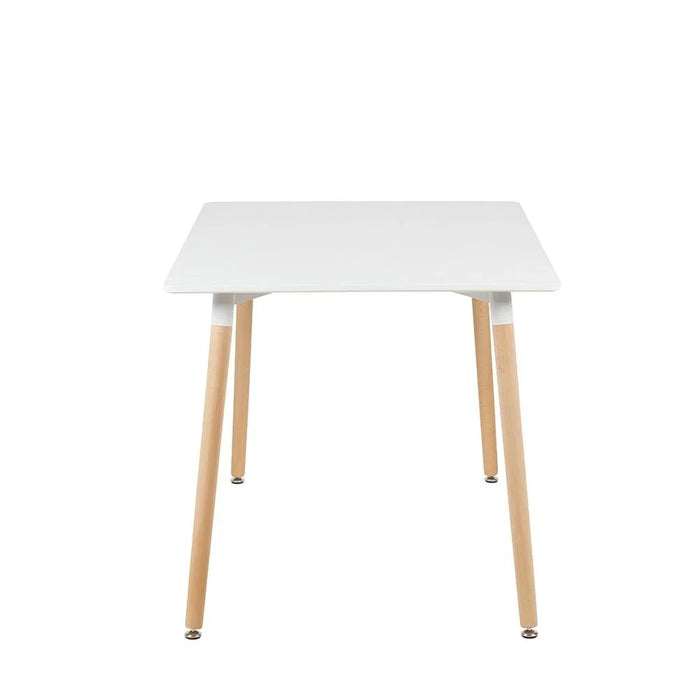Stork 4-Seater Dining Table - White/Beech - With 2-Year Warranty