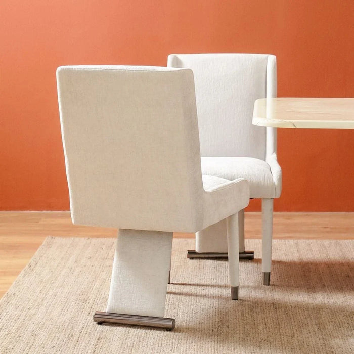 Retrova 1+8 Seater Dining Set -White Grey /Gunmetal
