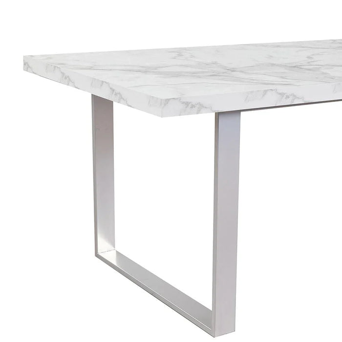 Wellington 6-Seater Modular Dining Table Top - White Marble